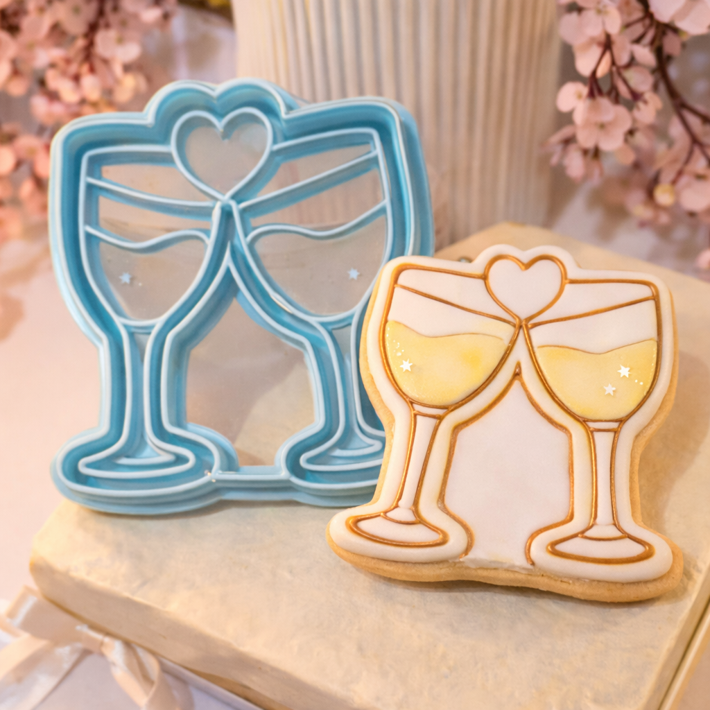Champagne Glasses Cookie Cutter