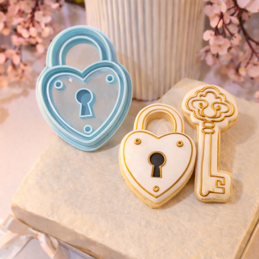 Lock Cookie Cutter 8cm