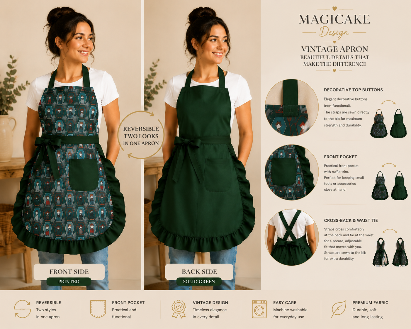 Vintage Personalized Aprons